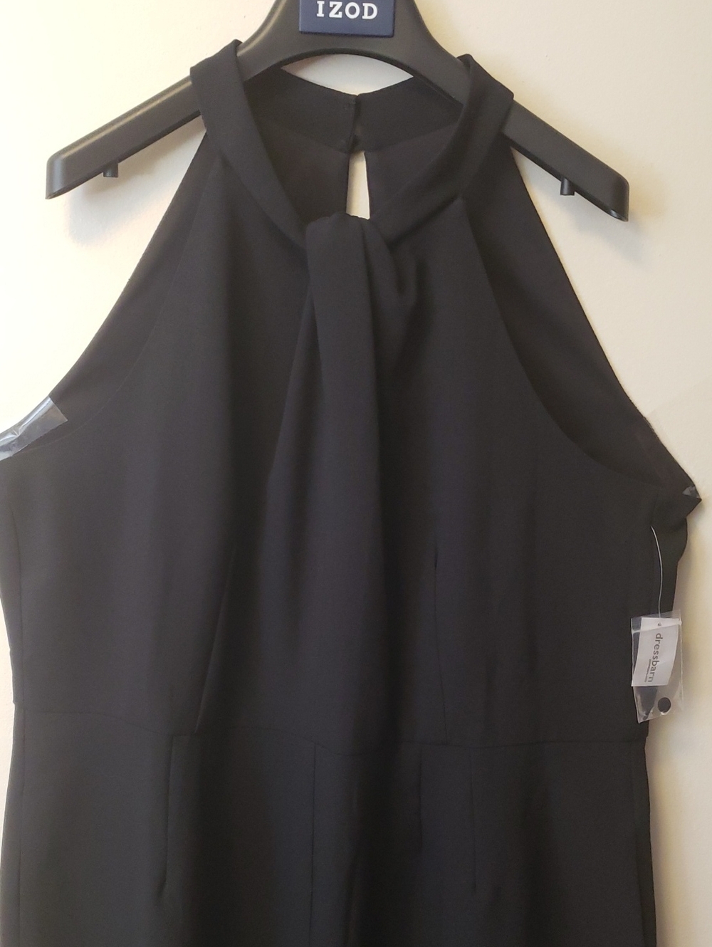 NWT Roz & Ali Black Women's Wide Leg Jumpsuit